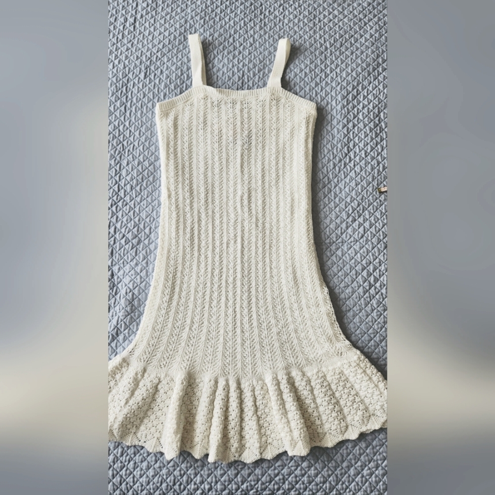 Dress Off White Knit Top (CrochetStyle)